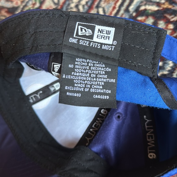 Men's New Era Blue/Navy Chelsea Colorblock 9TWENTY Adjustable Hat - Picture 7 of 8